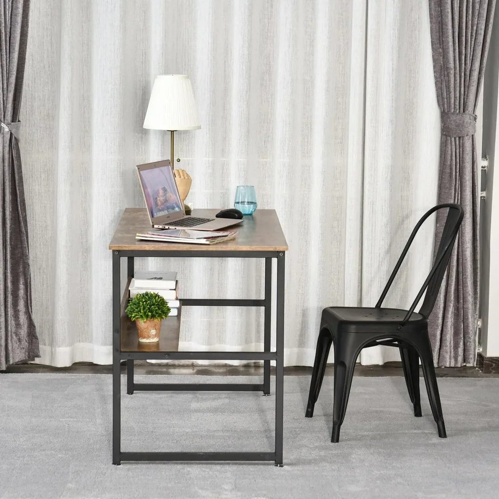 Desk, chipboard brown