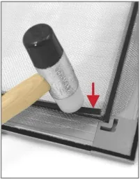 Professional light well cover with aluminum fabric