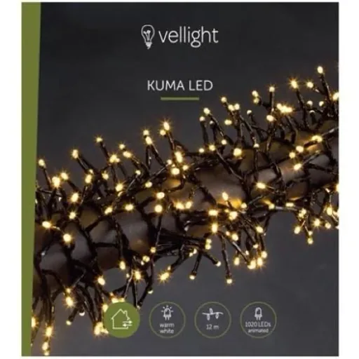 Vellight Christmas Lights - 12m - 1020 LEDs - Warm White - Indoor & Outdoor