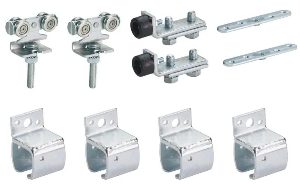Sliding gate fitting type 40 for 1 m sliding gate for wall mounting
