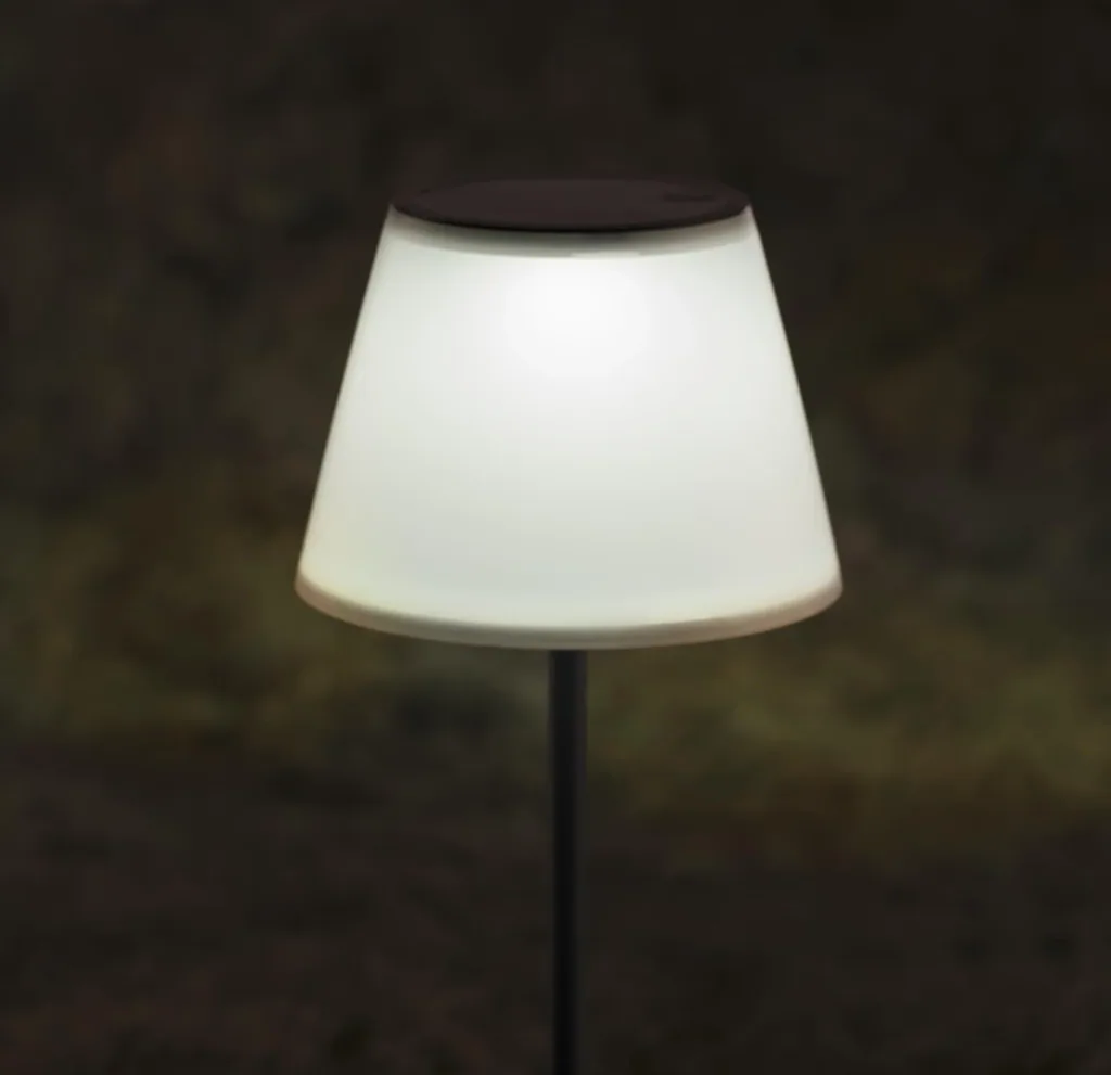 Solar garden light 2in1 in warm white and color change